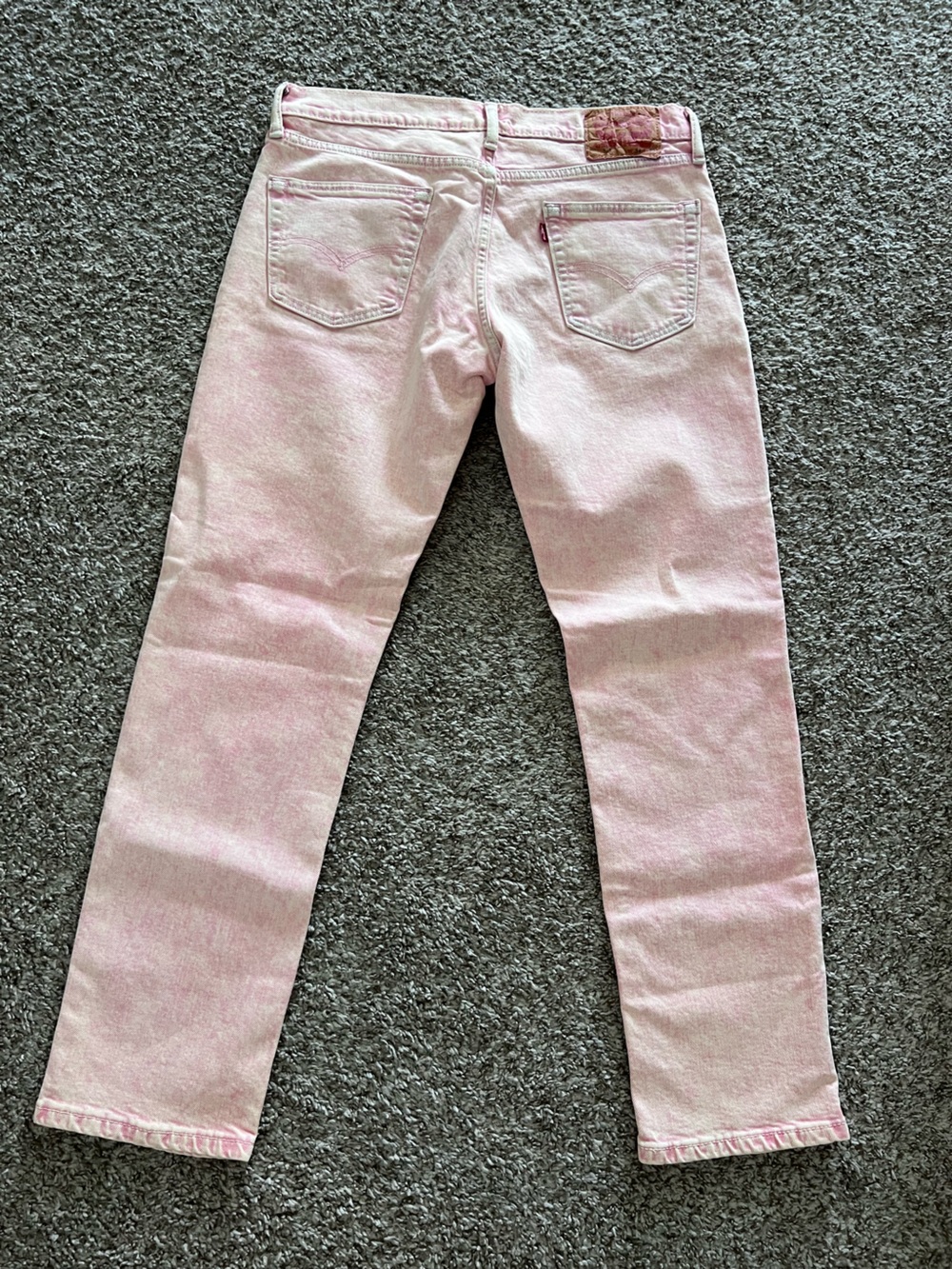 NWOT Mens Levi's 511 Pink Straight-Leg Jeans - Picture 5 of 7